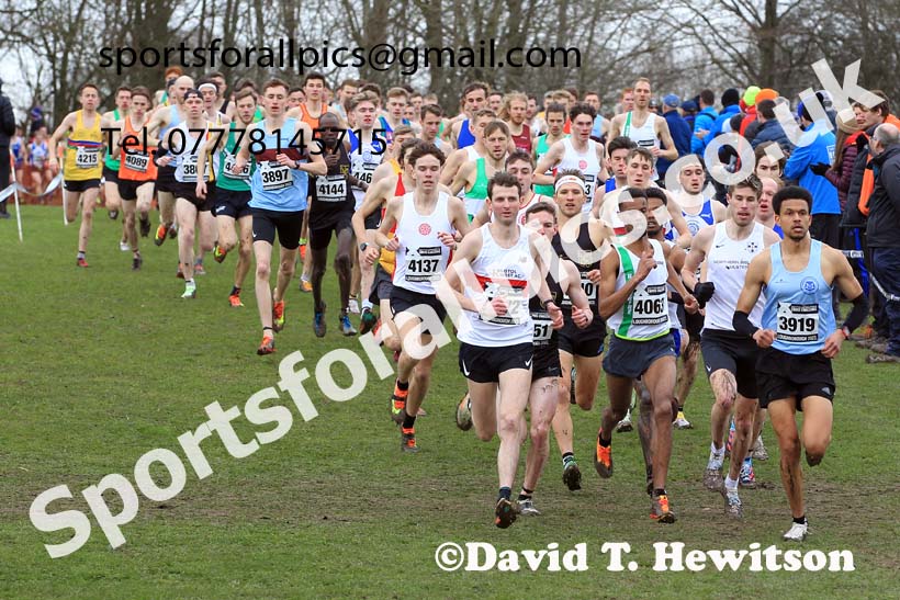 Senior Mens 2023 UK CAU Inter Counties Cross Country Champs, Prestwold Hall, Loughborough. Photo: David T. Hewitson/Sports for All Pics